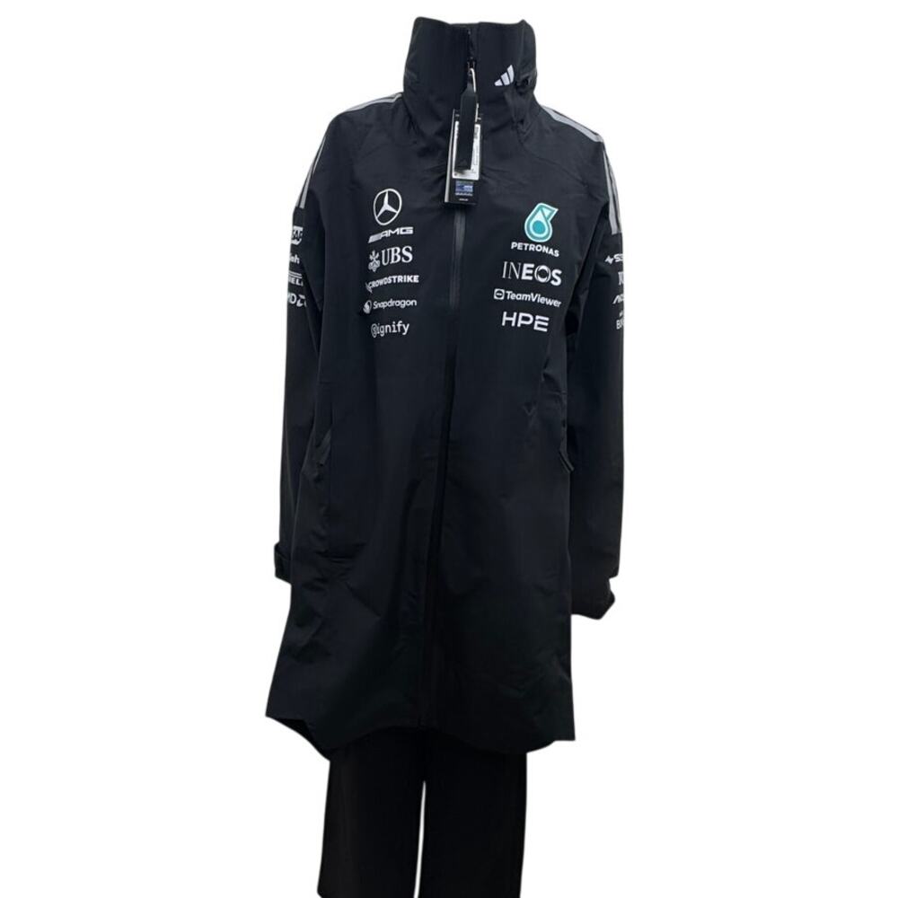 NWT Adidas Mercedes-AMG Petronas Formula 1 F1 Engineers Rain Parka Men M KF6051